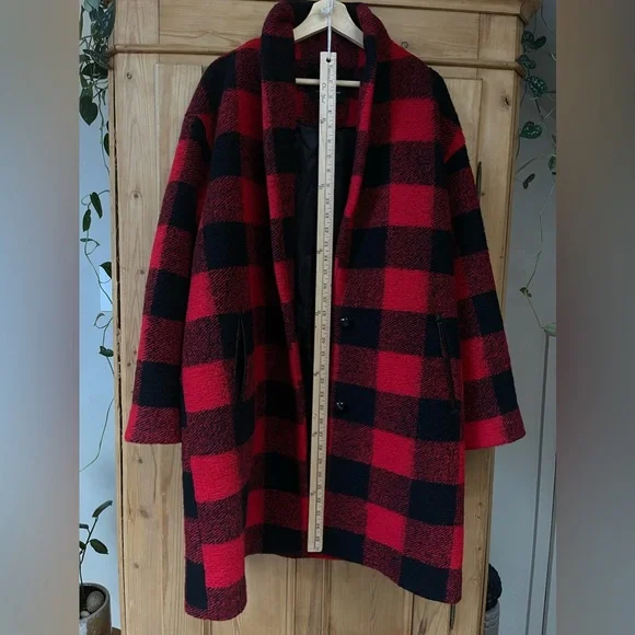 Lucky Brand Buffalo Check Coat | Large - Picture 6 of 13